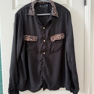 All Saints Black Rockabilly Shirt Men’s
